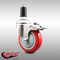 Service Caster 4 Inch 316SS Red Poly Swivel 1-1/4 Inch Expanding Stem Caster Lock Brake SCC SCC-SS316TTLEX20S414-PPUB-RED-114 - alternate 3